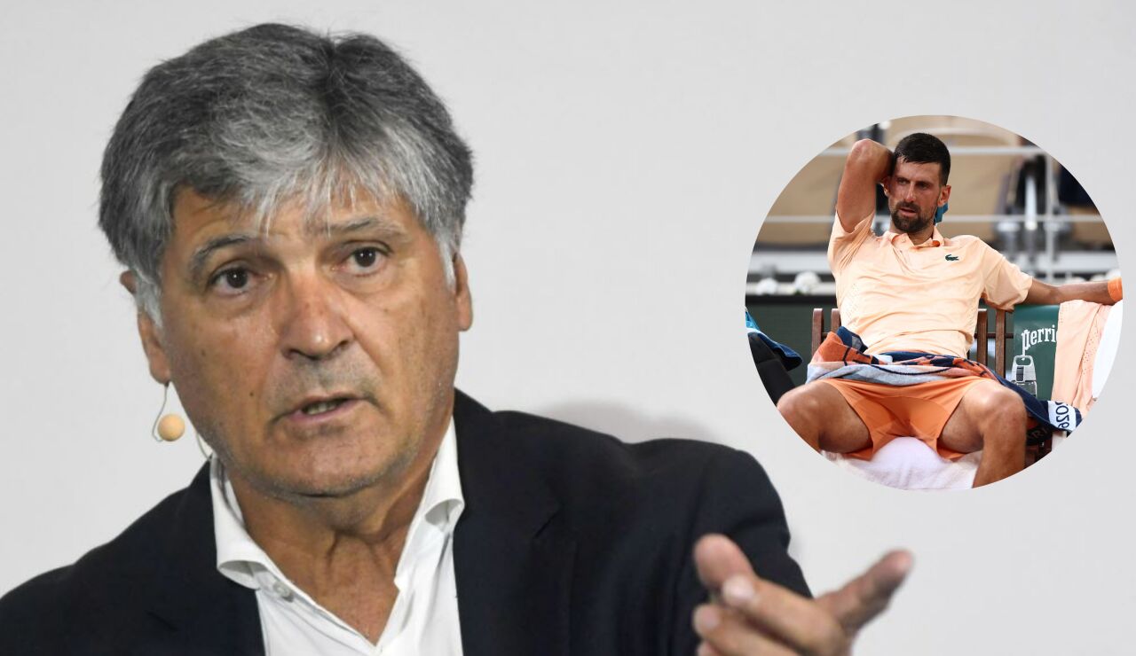 Toni Nadal y Novak Djokovic