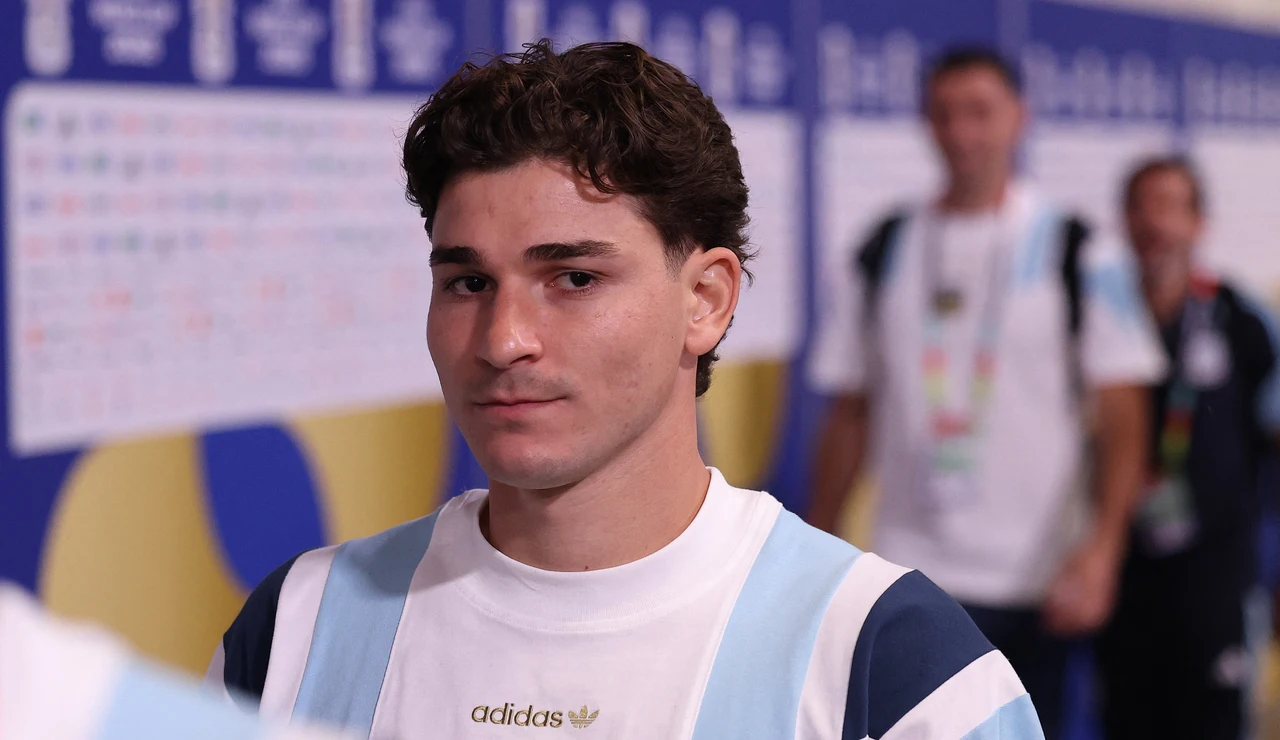 Julián Álvarez con la Selección Argentina