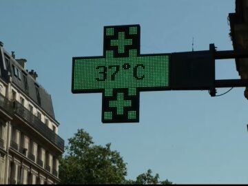 Imagen de un term&oacute;metro exterior en Francia 