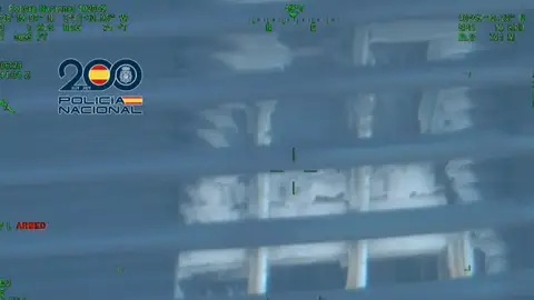 Imagen de una parte del edificio dañada por el incendio Imagen de una parte del edificio dañada por el incendio