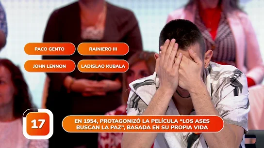 El estrepitoso fallo de David en Una de Cuatro que ni él quiere ver en Pasapalabra El estrepitoso fallo de David en Una de Cuatro que ni él quiere ver en Pasapalabra