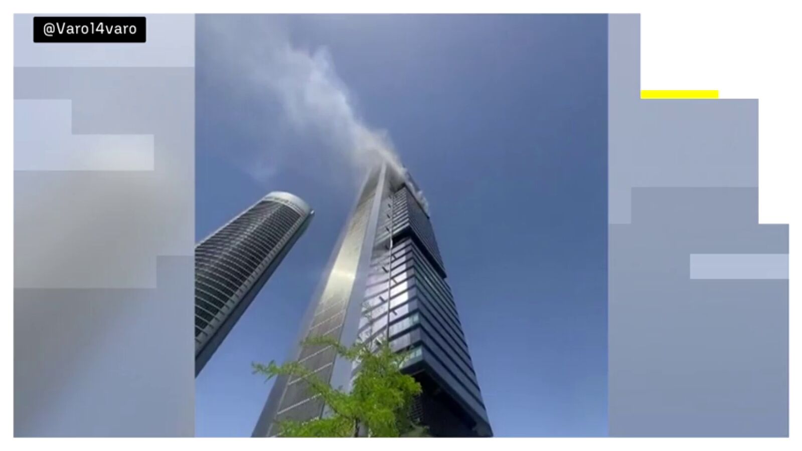 Extinguido el incendio que ha obligado a desalojar durante más de una hora la Torre Moeve 