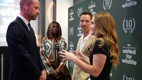 El príncipe Guillermo, Benedict Cumberbatch y Emma Watson