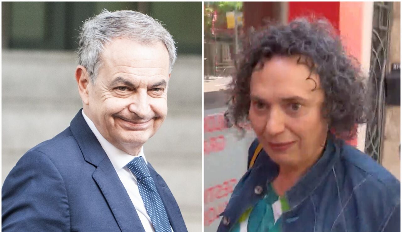 Zapatero y su secretaria Gertrudis