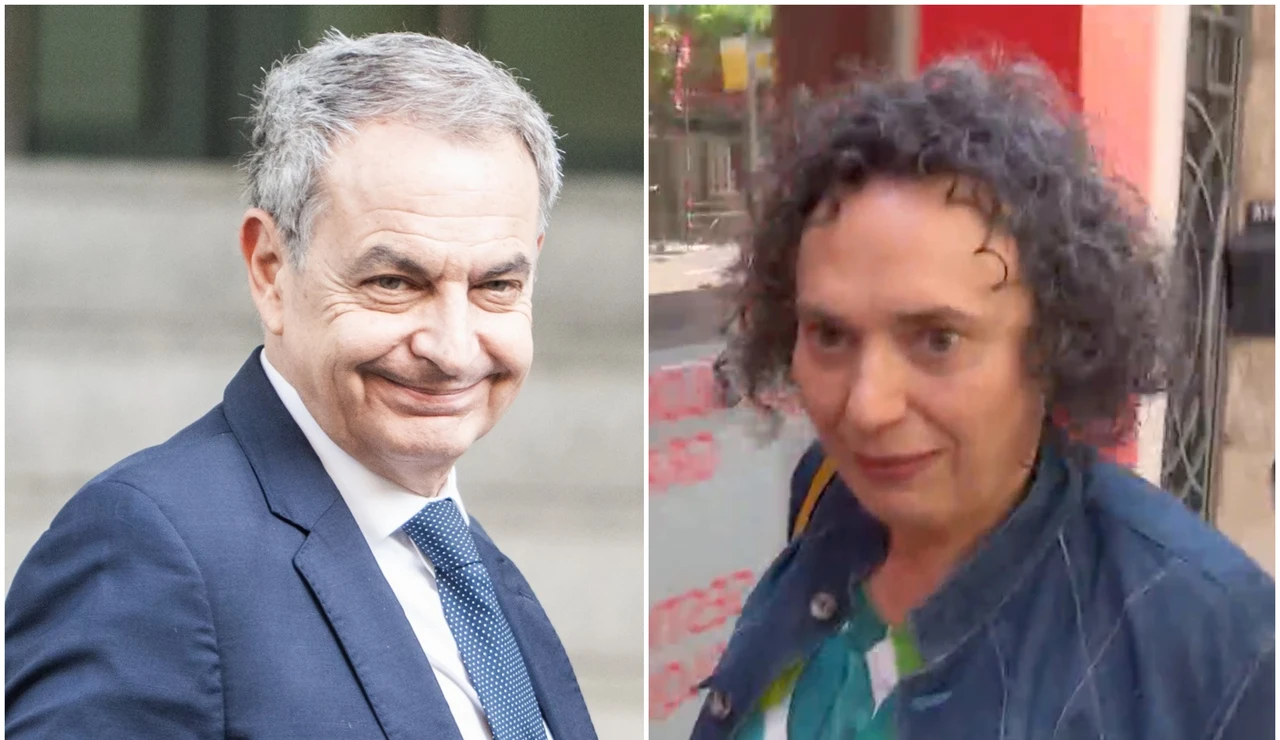 Zapatero y su secretaria Gertrudis