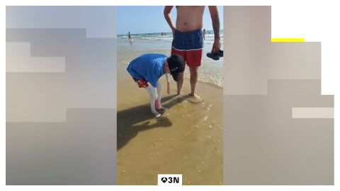 Los primeros contactos con el mar ya est&aacute;n mejorando algunas de sus heridas