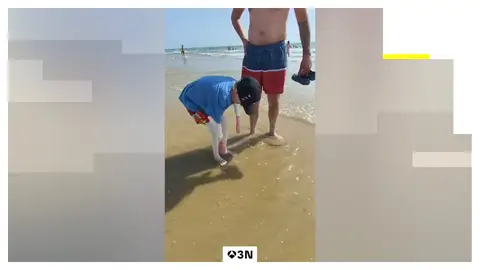 Los primeros contactos con el mar ya están mejorando algunas de sus heridas Los primeros contactos con el mar ya están mejorando algunas de sus heridas