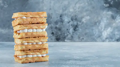 Sándwich de nata Sándwich de nata