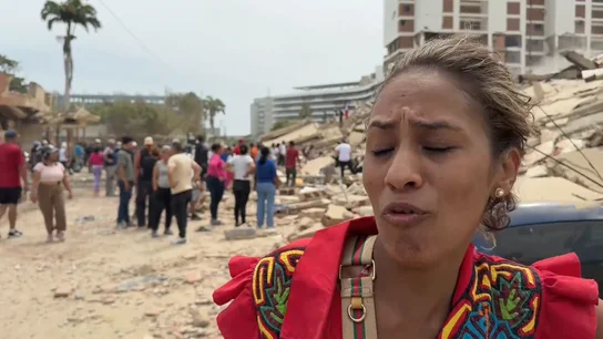 Madre desesperada en busca de sus cuatro hijos Terremotos Venezuela