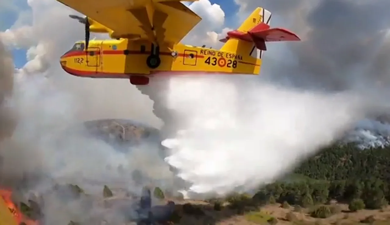 El 43 Grupo de Fuerzas Aéreas, a pleno rendimiento contra los incendios