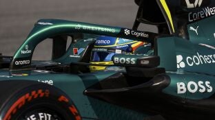 Fernando Alonso durante el GP de Austria