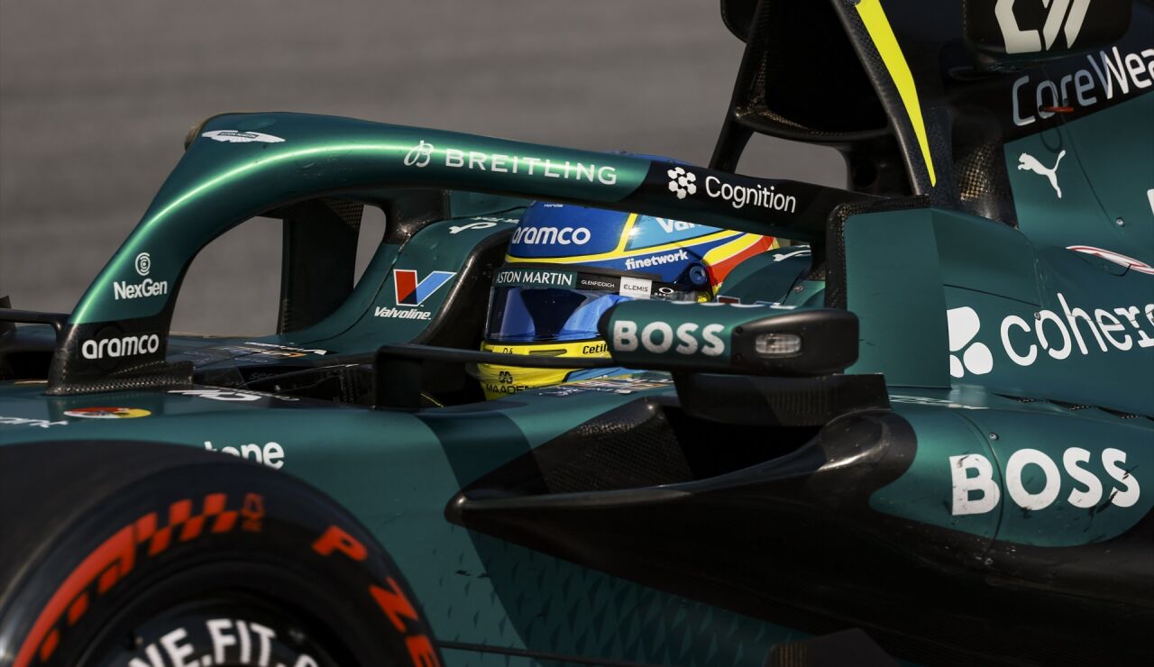Fernando Alonso durante el GP de Austria