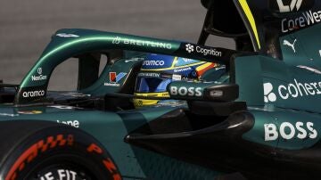 Fernando Alonso durante el GP de Austria