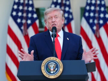 June 25, 2026, Washington, District Of Columbia, USA: United States President Donald J Trump speaks during a dinner with American farmers in the Rose Garden of the White House in Washington, DC, US, on Thursday, June 25, 2026. Trump had a surprise for the farmers he invited for dinner at the White House later Thursday: a request to Congress for 1.1 billion in assistance that would amount to the second bailout of the year for the beleaguered agriculture sector Europa Press/Contacto/Aaron Schw...