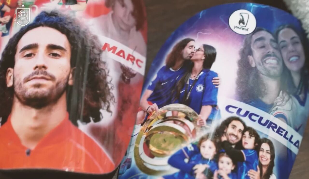 Las espinilleras de Marc Cucurella