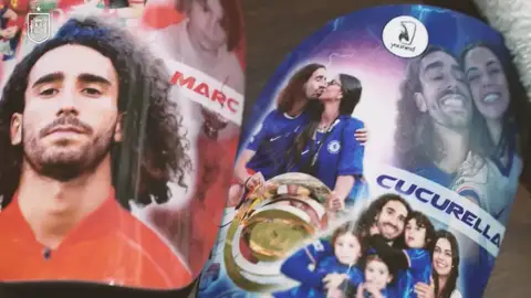 Las espinilleras de Marc Cucurella Las espinilleras de Marc Cucurella