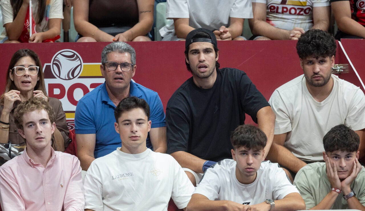 Carlos Alcaraz, en el Palacio de los Deportes de Murcia