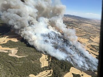 Incendio en Leci&ntilde;ena
