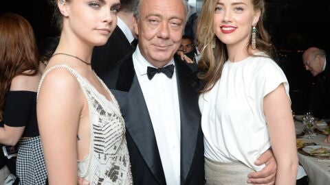 Amber Heard, Cara Delevingne y Fawaz Gruosi