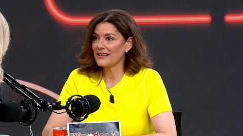 Miriam Gonz&aacute;lez en el plat&oacute; de Espejo P&uacute;blico.