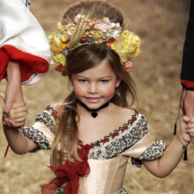 Thylane Blondeau de peque&ntilde;a desfilando para Jean Paul Gaultier