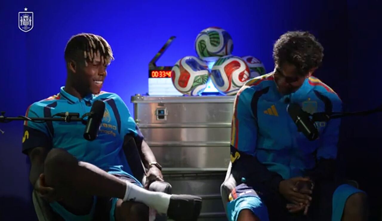 Lamine Yamal y Nico Williams