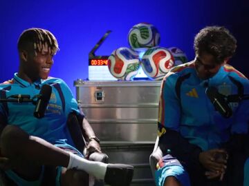 Lamine Yamal y Nico Williams