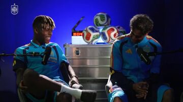 Lamine Yamal y Nico Williams
