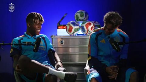 Lamine Yamal y Nico Williams
