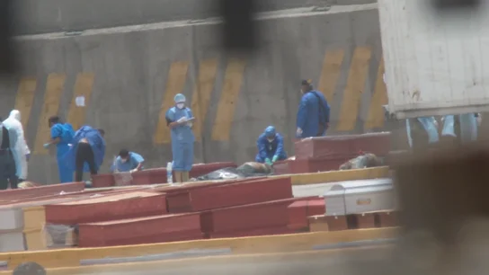 Morgue improvisada en Venezuela Morgue improvisada en Venezuela