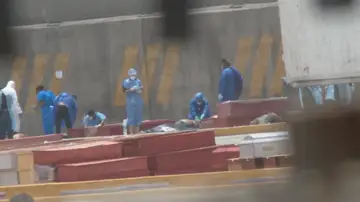 Morgue improvisada en Venezuela Morgue improvisada en Venezuela