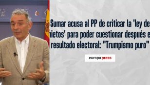 El portavoz de Izquierda Unida, Enrique Santiago defiende la 'ley de nietos'