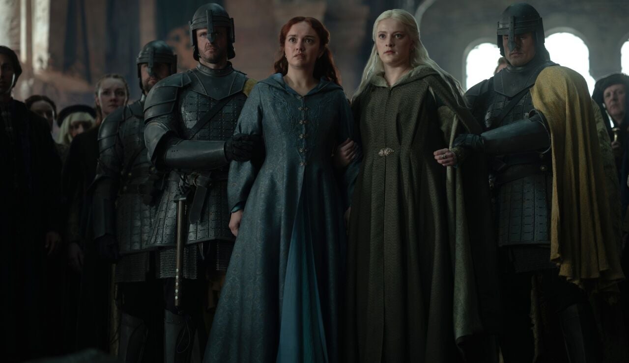 Alicent y Helaena en La casa del drag&oacute;n