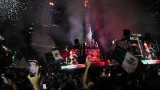 Celebraci&oacute;n este martes en Ciudad de M&eacute;xico tras el triunfo ante Ecuador en el Mundial 