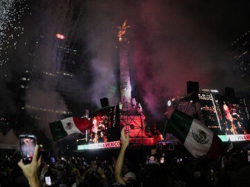 Celebraci&oacute;n este martes en Ciudad de M&eacute;xico tras el triunfo ante Ecuador en el Mundial 