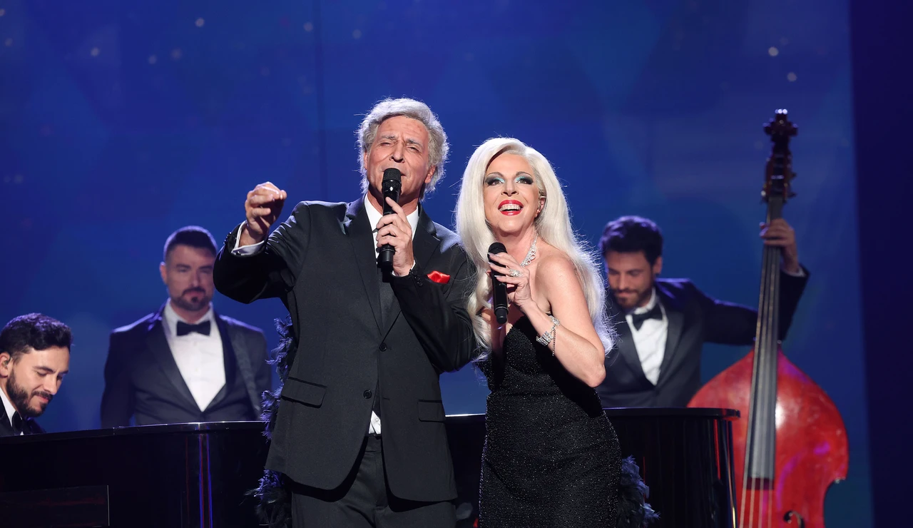 Sole Giménez y Miquel Fernández llenan de elegancia el plató como Lady Gaga y Tony Bennett