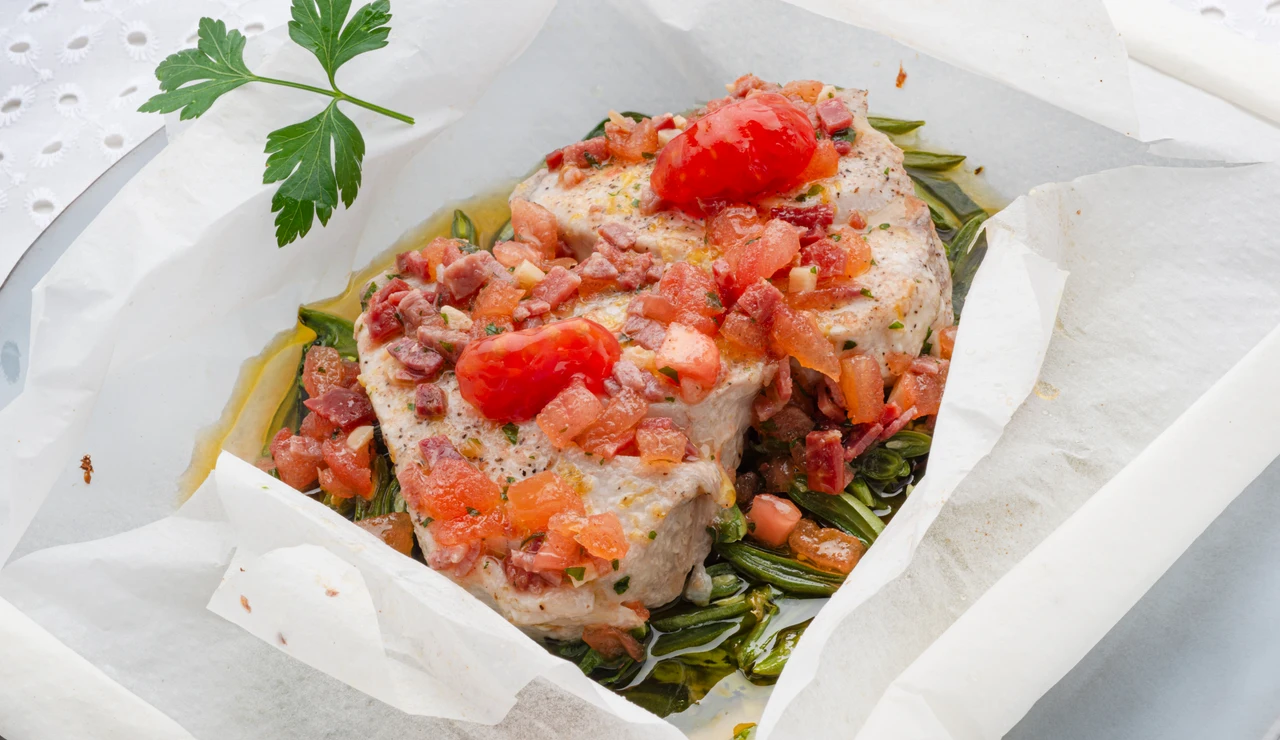 Receta de bonito en papillote, de Joseba Arguiñano