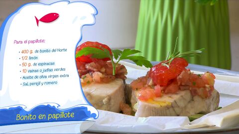 Ingredientes para el papillote