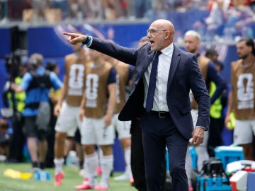 Luis de la Fuente, en el partido ante Austria