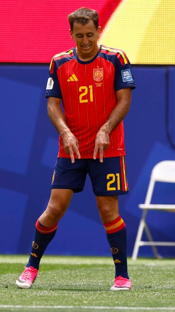 Dedicatoria de Mikel Oyarzabal tras marcar el 3 a 0 en el España - Austria del Mundial 2026