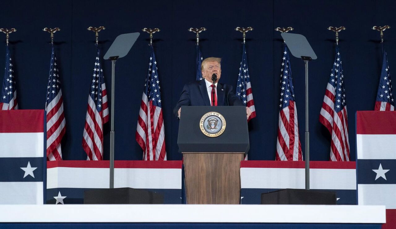  Imagen de Donald Trump en el D&iacute;a de la Independencia
