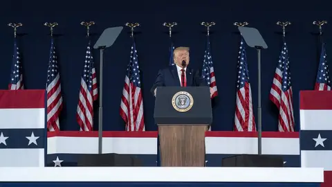 Imagen de Donald Trump en el Día de la Independencia Imagen de Donald Trump en el Día de la Independencia