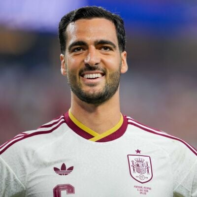 Mikel Merino en el partido contra Portugal en el Mundial 2026