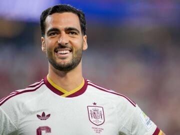 Mikel Merino en el partido contra Portugal en el Mundial 2026