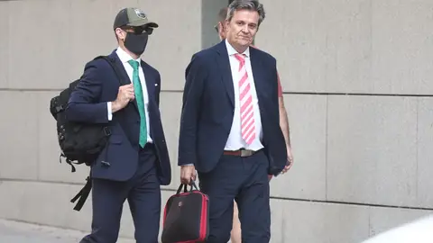 El comandante de la Guardia Civil Rubén Villalba, a su llegada a la Audiencia Nacional, el 7 de julio de 2026 en Madrid. El comandante de la Guardia Civil Rubén Villalba, a su llegada a la Audiencia Nacional, el 7 de julio de 2026 en Madrid.