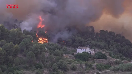 Tres incendios simultáneos en Cataluña Tres incendios simultáneos en Cataluña