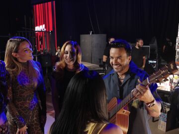 Fonsi, Leire y Edurne antes del Asalto Final de La Voz Kids