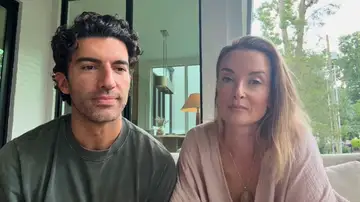 Justin Baldoni y su esposa Emily Justin Baldoni y su esposa Emily