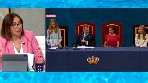 El discurso de la infanta Sof&iacute;a.