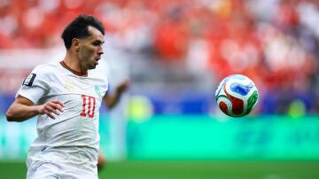Brahim durante el partido ante Canad&aacute; en Houston